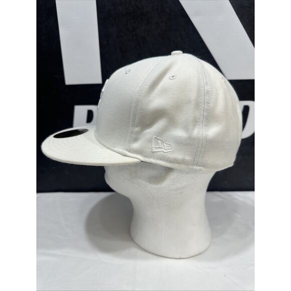 New Era Fitted 59 Fifty Nine Boston Red Sox Off White Baseball Hat Cap 7 3/8 - Picture 4 of 8